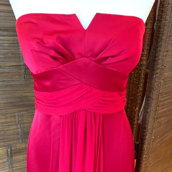 NWT Max & Cleo Maxi Berry Red Formal Dress - Picture 4 of 8
